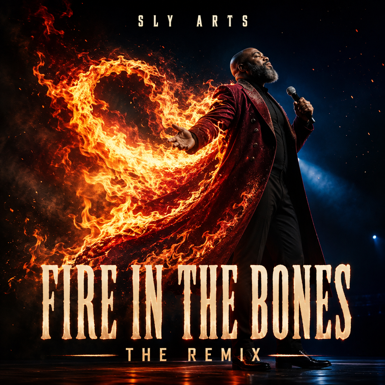 Fire In The Bones - The Remix cover artwork